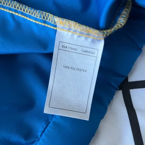Yellow and Blue Colorblock Zippered Windbreaker Jacket | ZINE - Picture 7 of 8